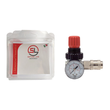 PACK RIDUTTORE 1/4 + MANOMOMETRO E PRESA 1/4 PZ.1