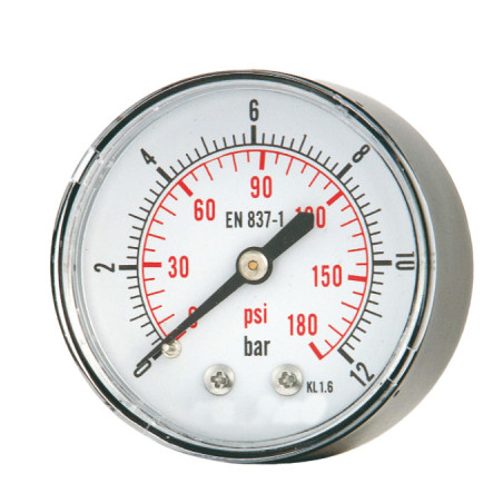 MANOMETRO ABS D.40 1/8" POST. 0-12 BAR