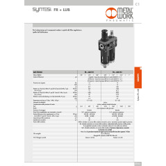 FILTRO REGOLATORE + LUBRIFICATORE SY2 - 1/2- 20 012 RMSA