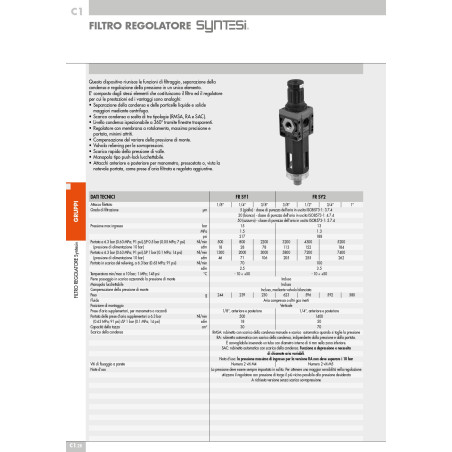 FILTRO REGOLATORE SY2 1/2 - 20 012 RMSA