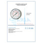 MANOMETRO ABS D.50 1/4" POST. 0-12 BAR
